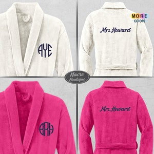Personalized Robe Custom Embroidered Robe, Personalized Robe, Mr and Mrs Robes ...