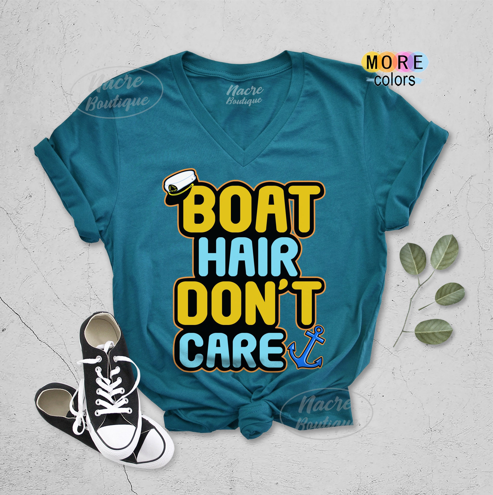 Boat Hair Don't Care Shirt Nautical Shirt Summer Boating Etsy