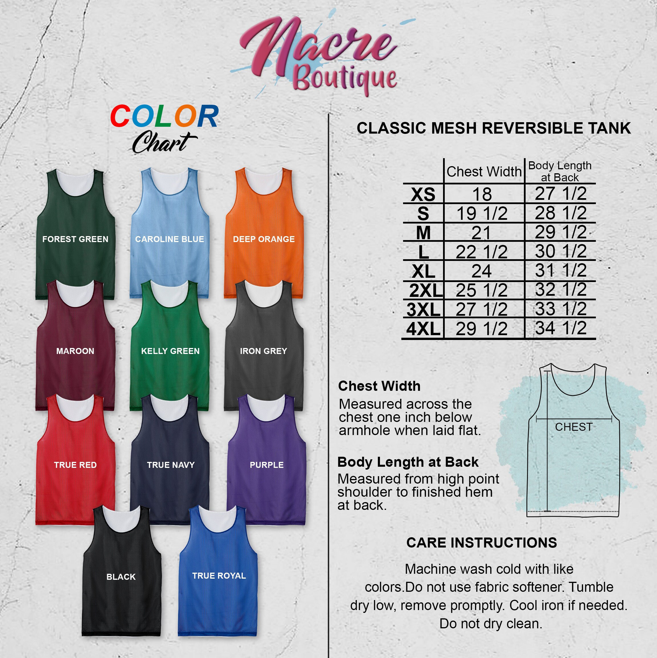 Reversible Tank Top (Additional Colors)
