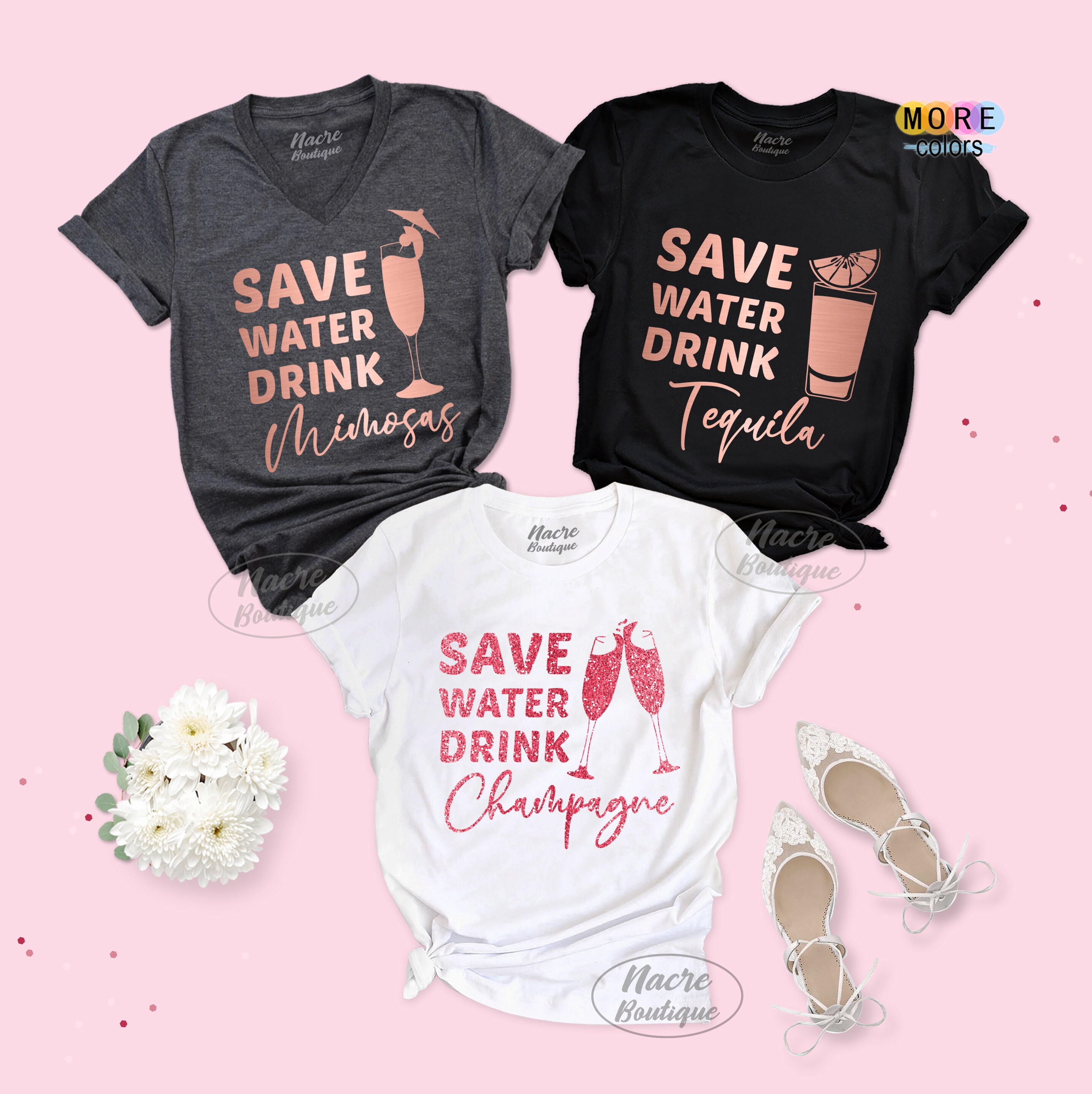 Save Water Drink Champagne T Shirt - Etsy