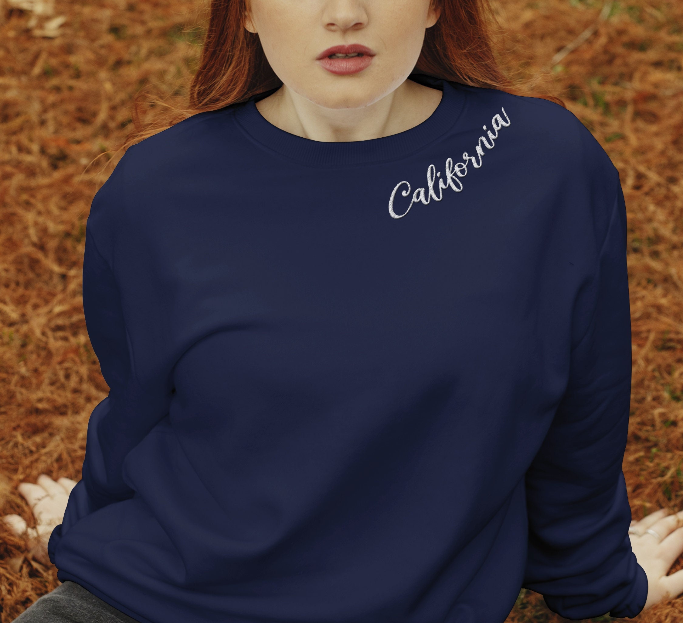 Custom Collar Sweatshirt Custom Text Sweatshirt - Etsy