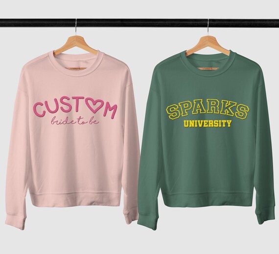 custom embroidered crewneck sweatshirts