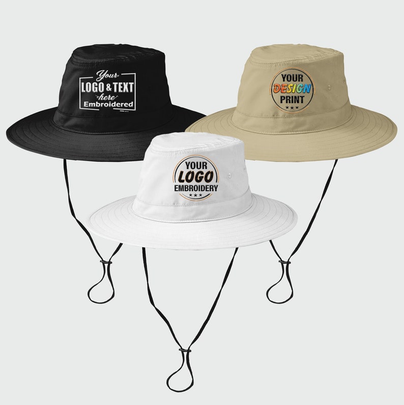 Customized Embroidered Bucket Hat, Custom Text Embroidery Bucket Hat, Customized Summer Hat, Personalized Text Logo Design, Custom Sun Hat
