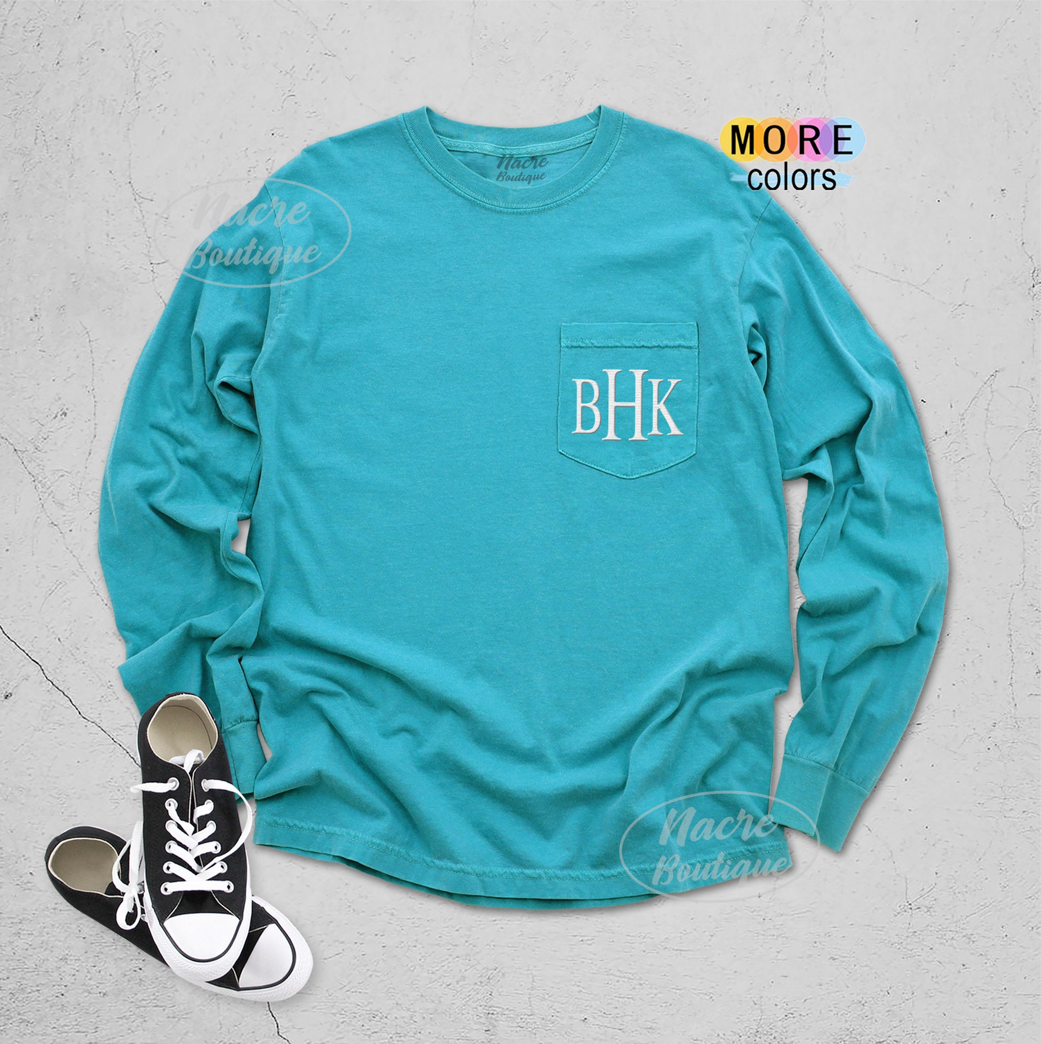 Comfort Color Pocket Shirt Monogram 