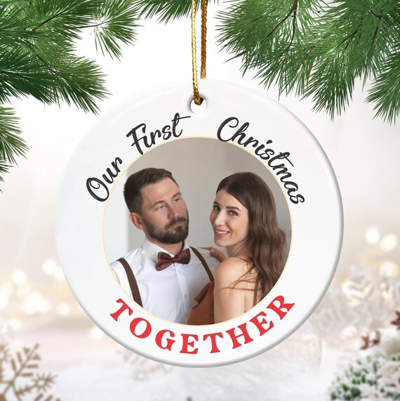 Nuestra primera Navidad Marco de fotos personalizado de 7x5 Regalo de nueva  pareja Marco de imagen único para la pareja recién amada esta Navidad -   México