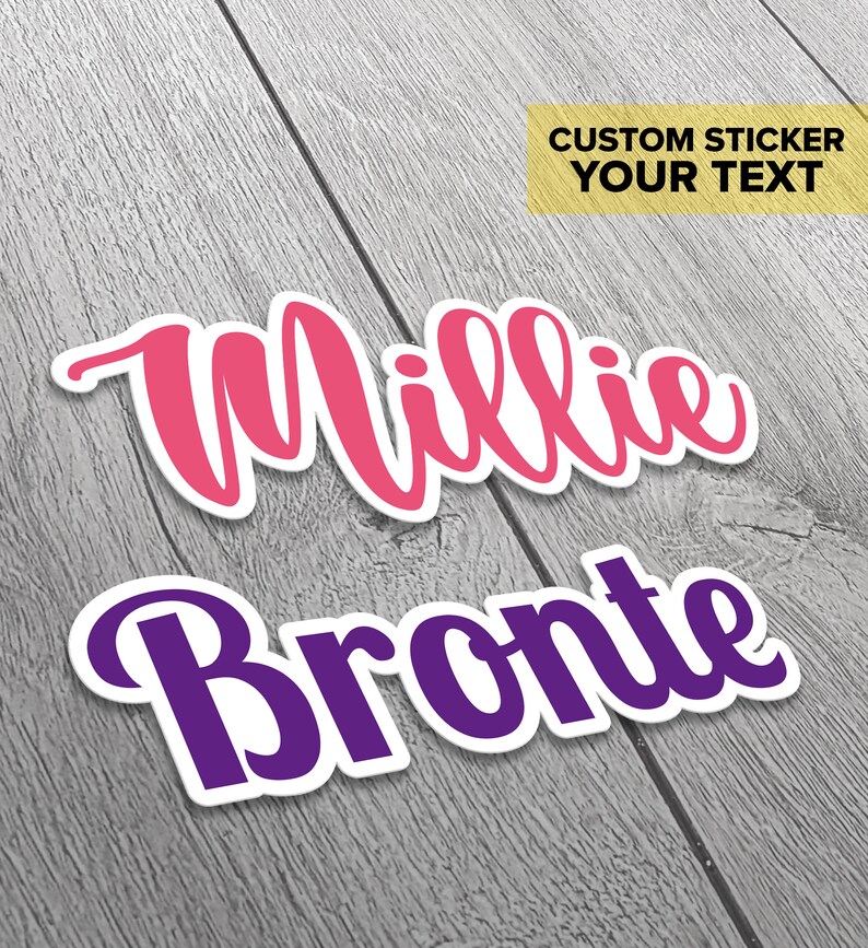 Custom Name Stickers Custom Laptop Stickers Laptop Stickers Etsy