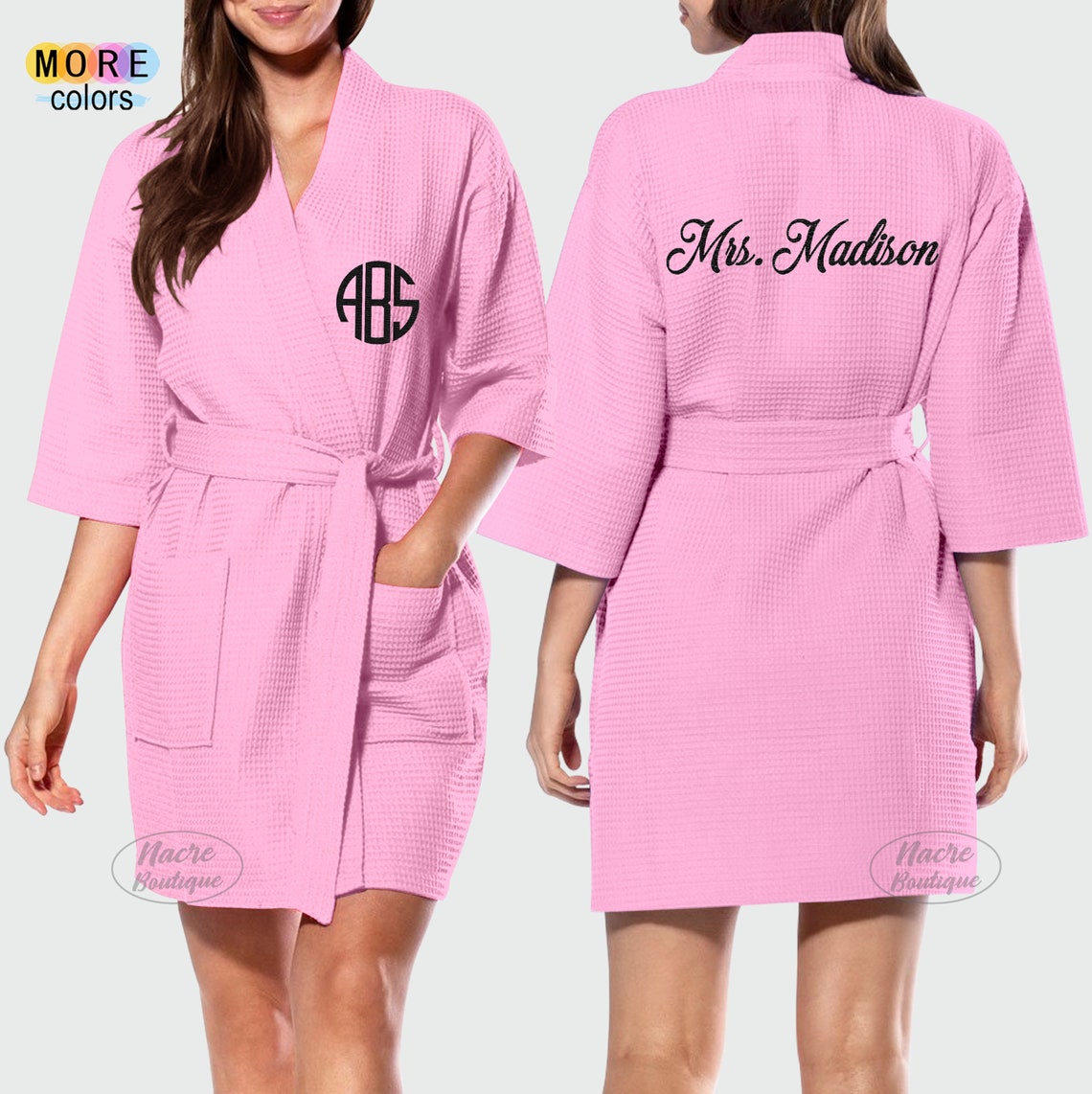 Personalized Robes for Women Custom Bath Robes Embroidered Etsy