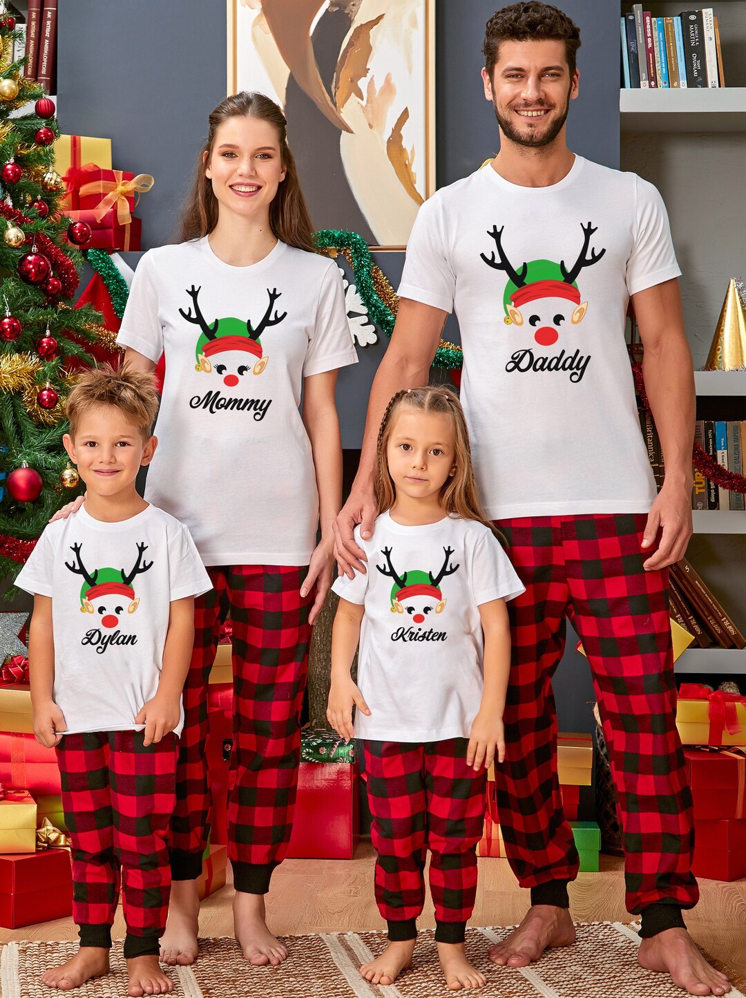 Rudolph family christmas pajamas hotsell
