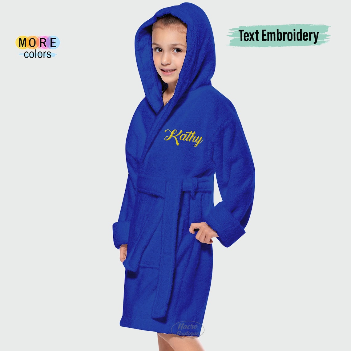 personalised childrens bathrobes