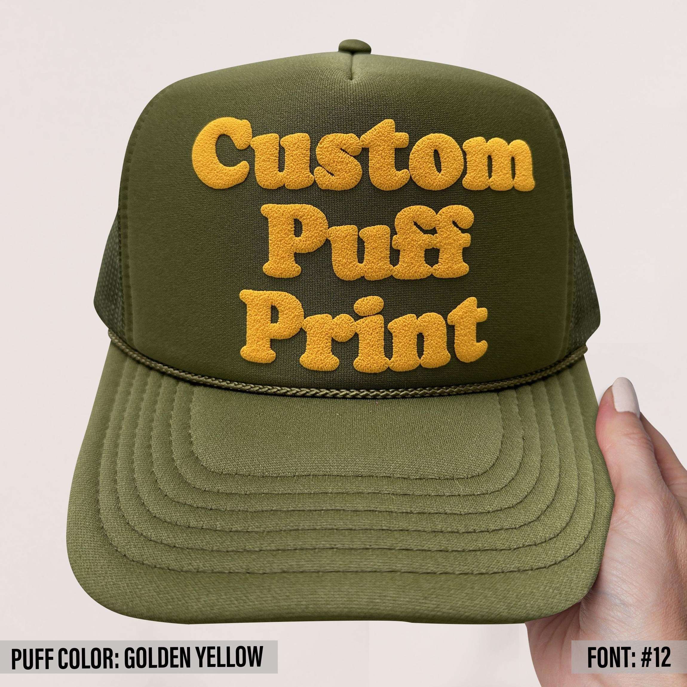 Puffy Trucker Hat - Etsy