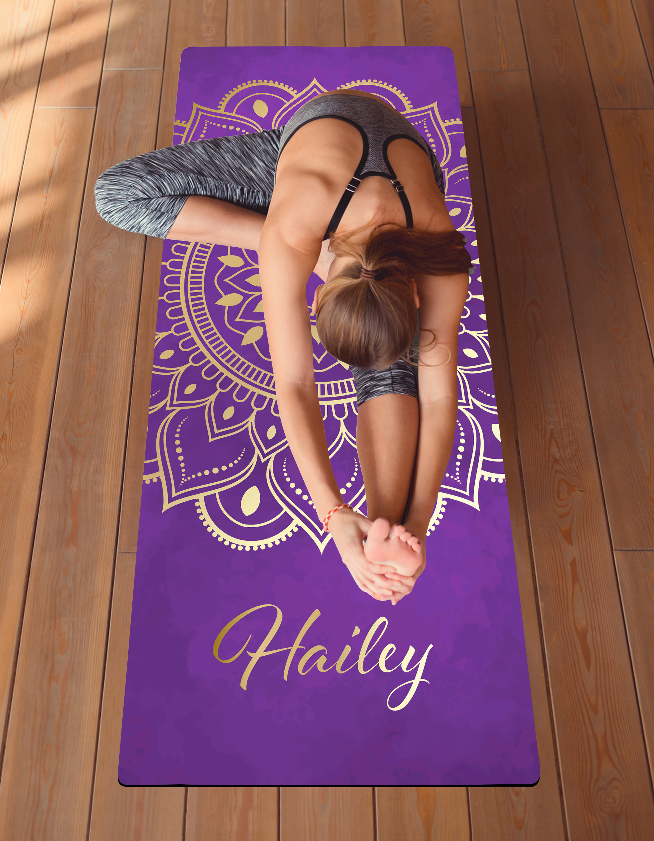 Custom Name Yoga Mat Personalized Yoga Mat Custom Meditation Etsy