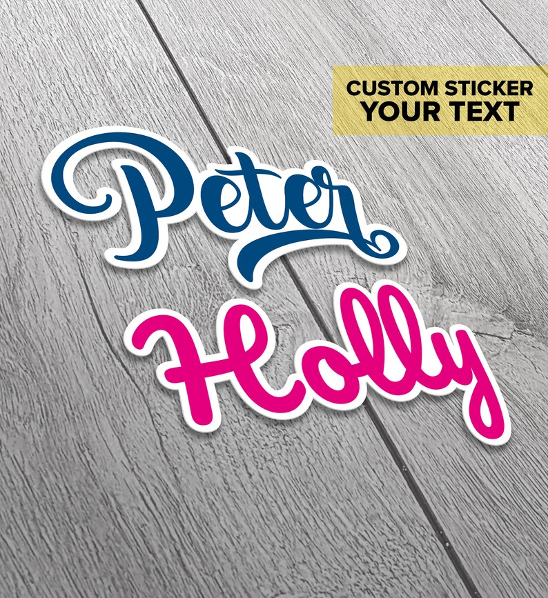 Custom Name Stickers Custom Laptop Stickers Laptop Stickers Etsy