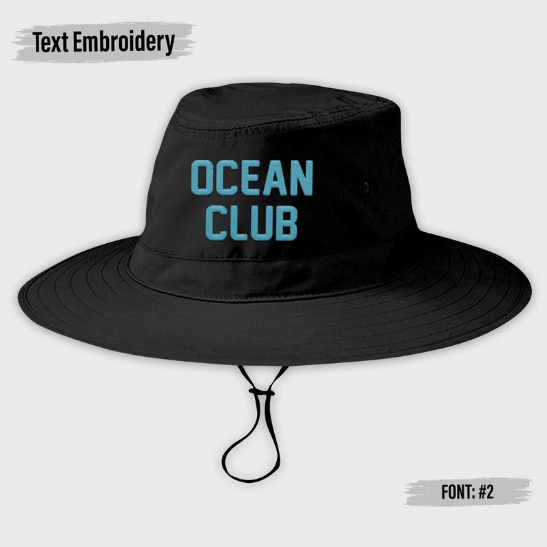 Customized Embroidered Bucket Hat, Custom Text Embroidery Bucket Hat, Custom Summer Hat, Personalized Text Bucket Hat, Custom Sun Hat C921 image 9