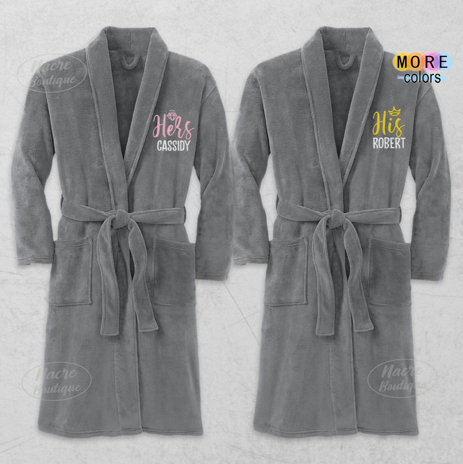 personalised robes his and hers