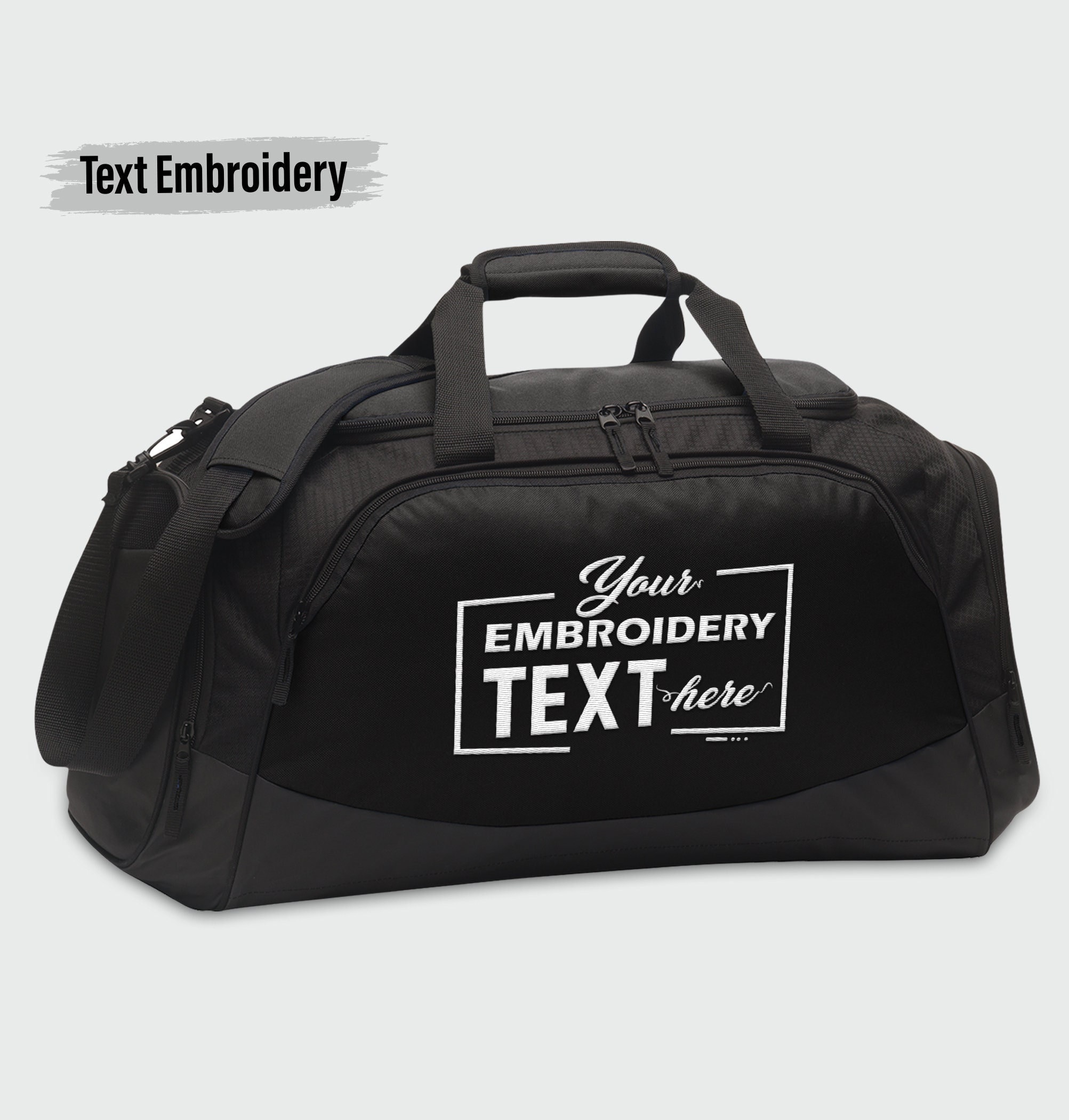 【GRAVER】23SS★ Base Ball Black Logo Embroidery Duffle Bag UNISEX]Clip Duffle Bag - GRAVER | 60% - Asian Fashion Online