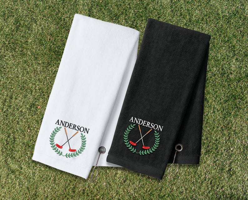 Personalized Golf Towel, Embroidered Golf Towel, Groomsmen Gift, Custom Golf Towel, Father's Day Gift, Sports Fan Towel (TW50) image 9