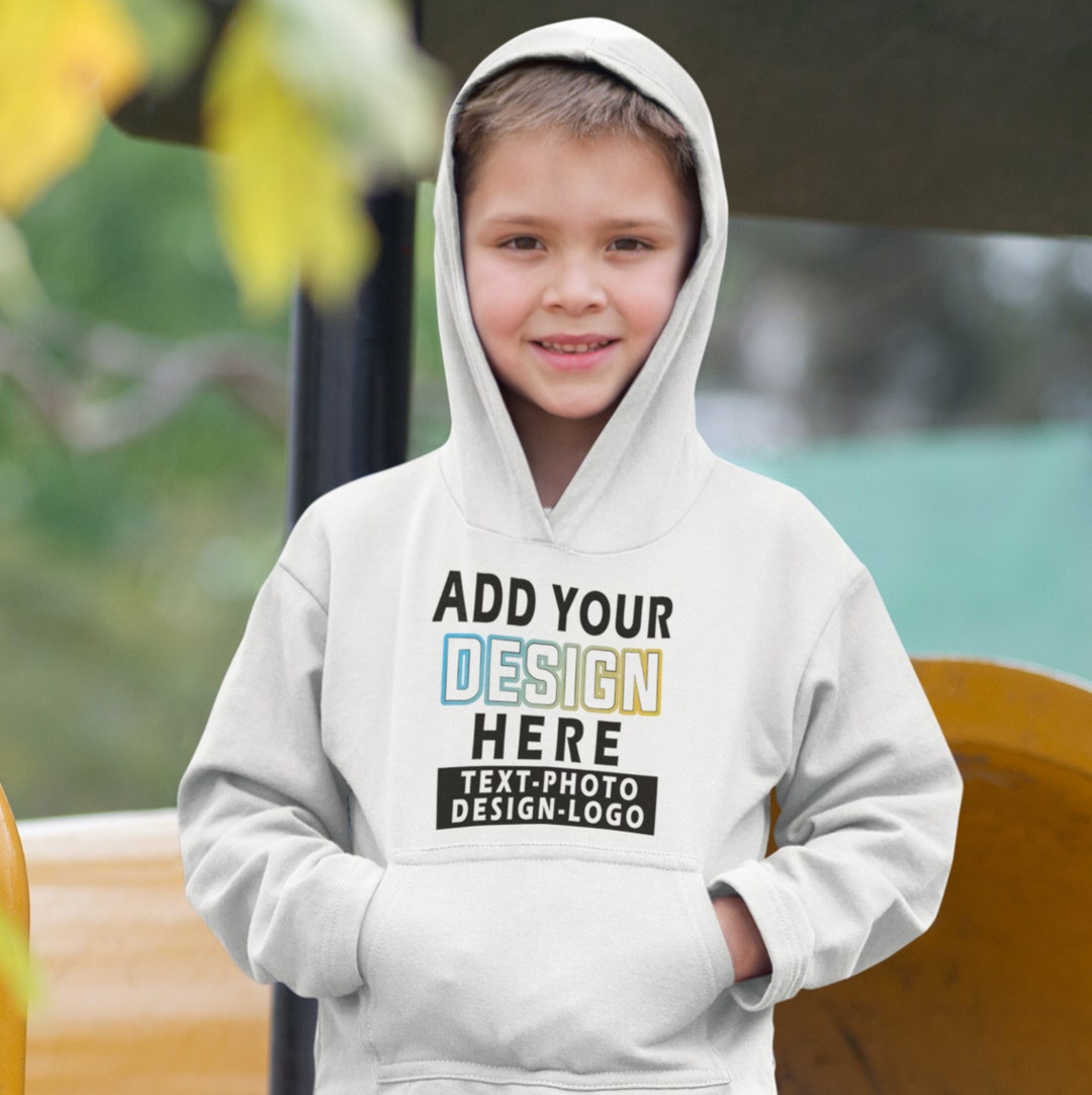 Custom Youth Hoodie, Custom Hoodie, Add Your Logo Hoodie, Add Your