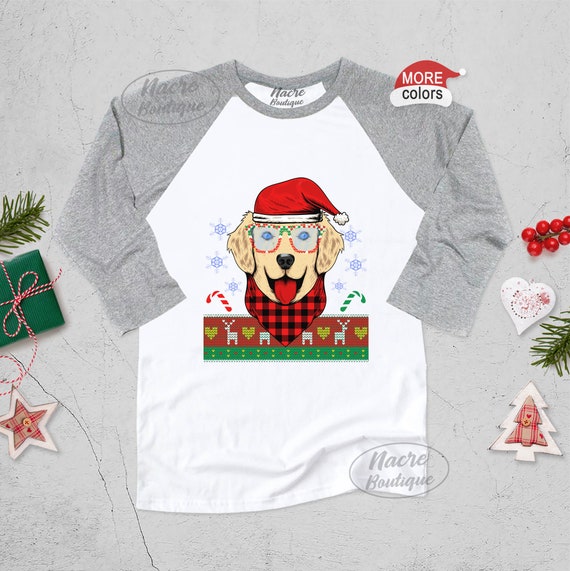 Labrador Ugly Christmas Raglan Shirt Christmas Raglan Shirt
