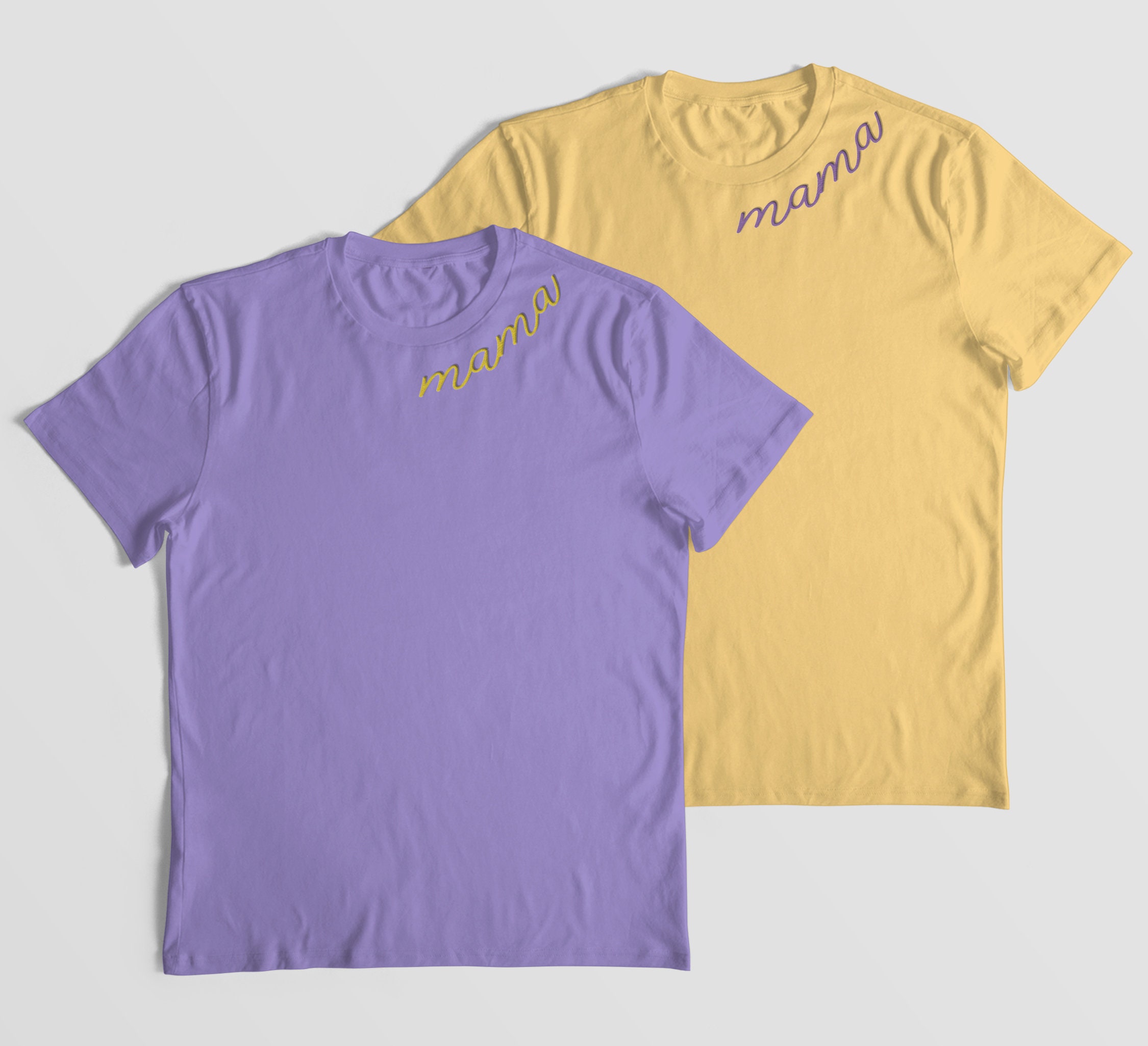Mama Shirt, Embroidered Mama Shirt, Mama on Neckline Mama Shirt, Embroidered Mama Shirt, Mama on Neckline
