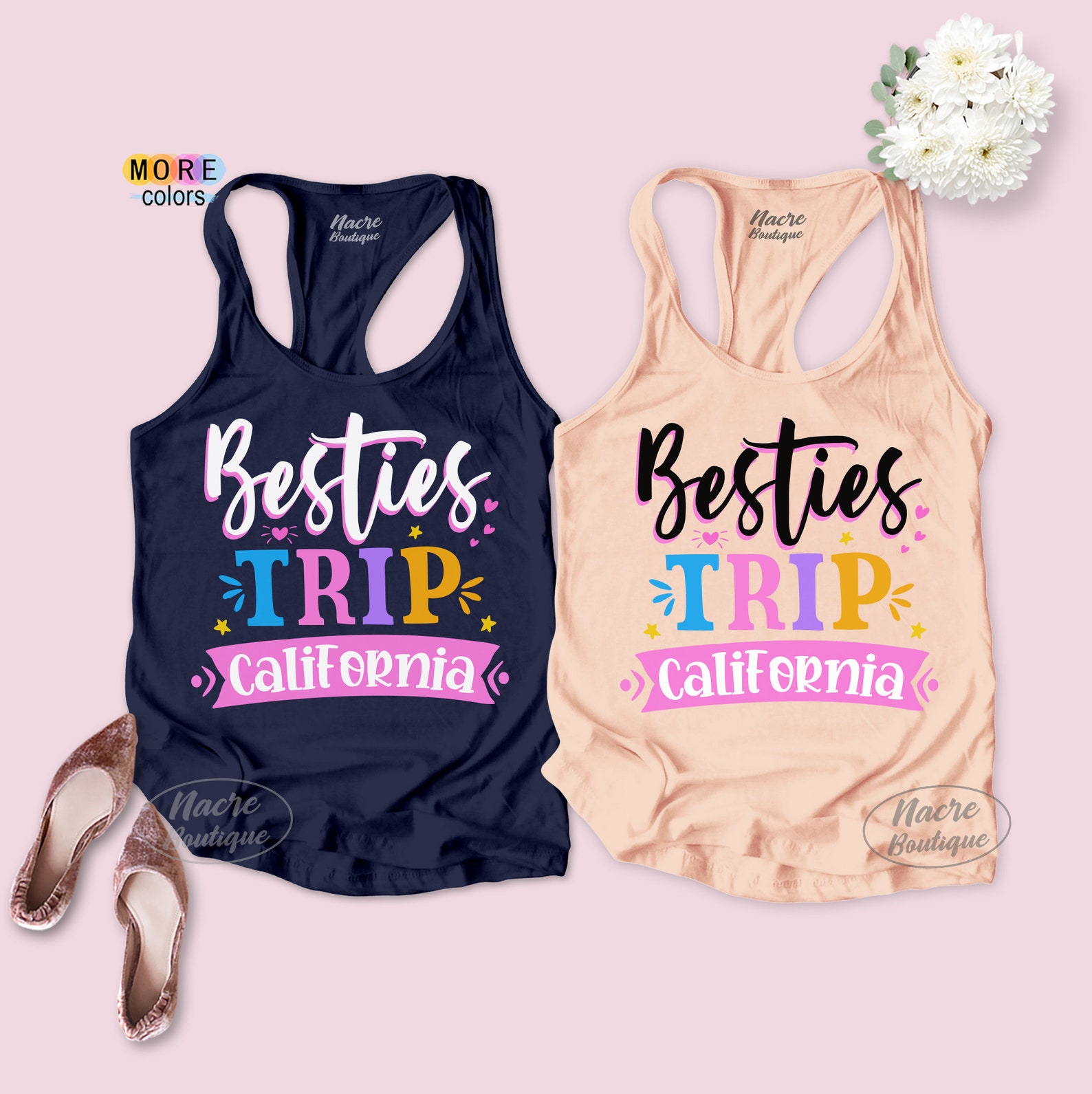 Personalized Besties Trip Shirt Best Friends Vacation Shirt Etsy