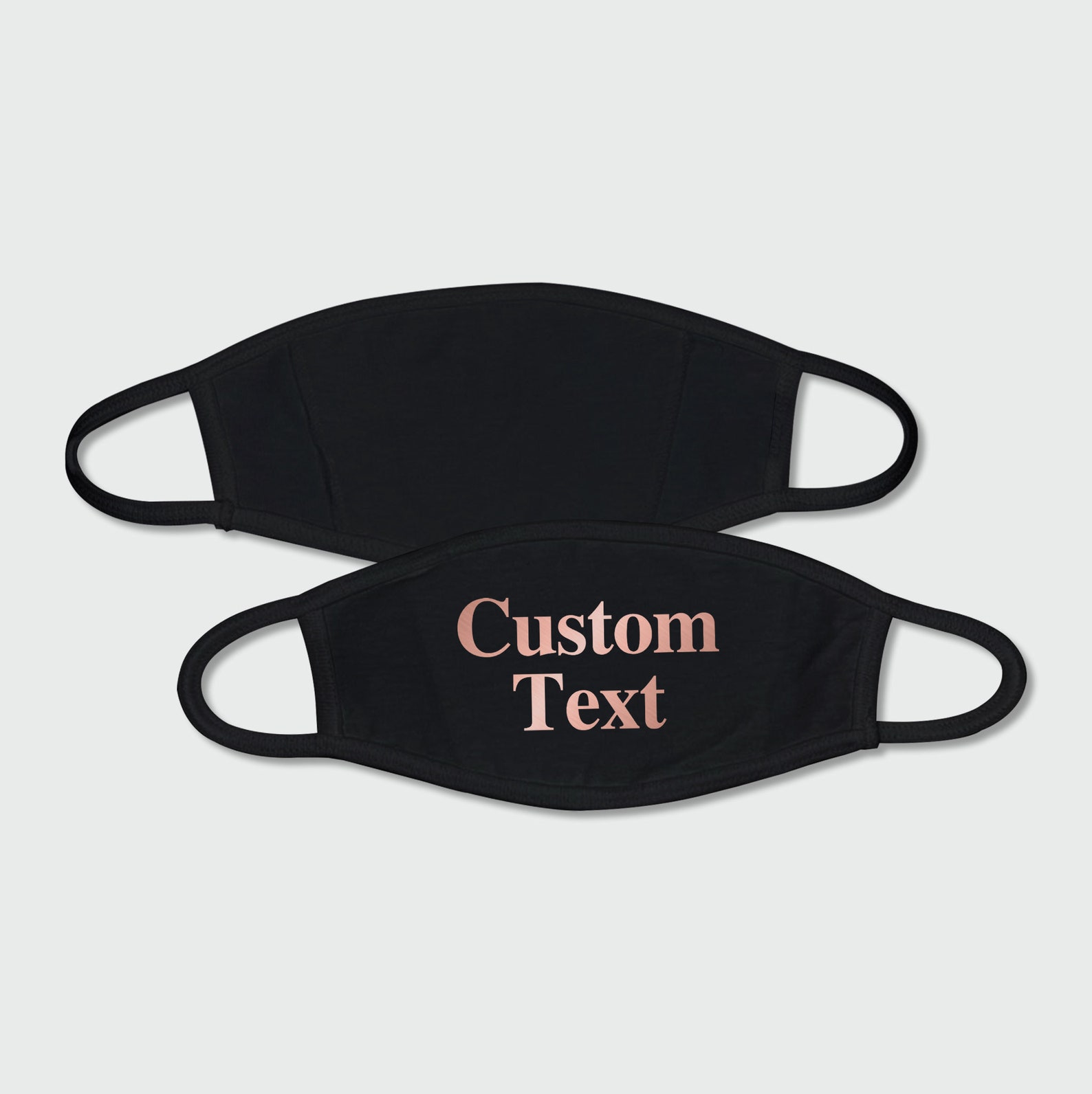Custom Text Face Mask Personalized Face Mask Custom Face Etsy