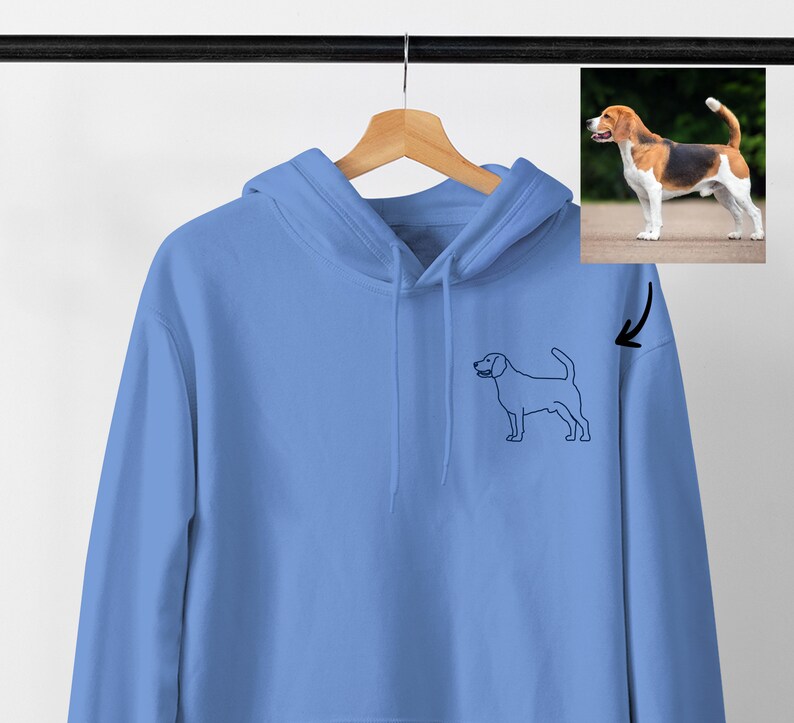 Custom Pet Face Hoodie, Customized Pet Hoodie, Custom Pet Photo Hoodie Hoodies, Personalized Dog Hoodie, Cat Face Hoodie, Dog Mom Hoodies zdjęcie 3