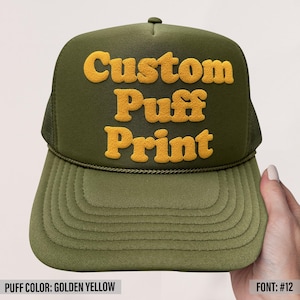 CustomFoam Trucker Hats, Personalized Foam Trucker Caps, Puff Print Trucker Hats, Custom Caps, Custom Hats, Trucker Hats, Trucker Caps