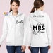 Custom Embroidered Mrs Sweatshirt - Bride To Be Hoodie For Wedding Parties & Engagements