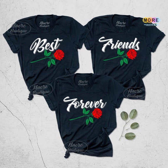 Best Friend Gift Best Friend Shirts for 3 Bff Shirts for 3 