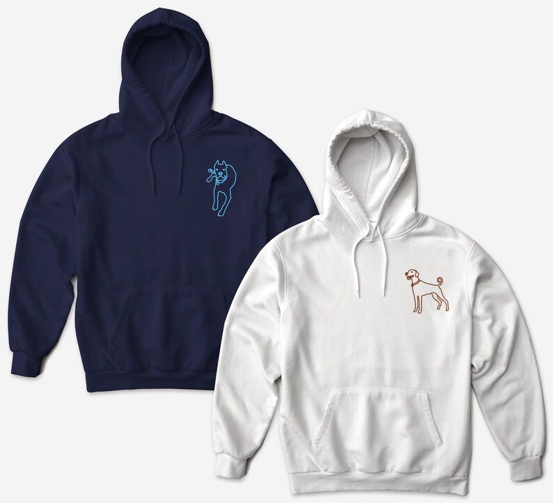 Custom Pet Face Hoodie, Customized Pet Hoodie, Custom Pet Photo Hoodie Hoodies, Personalized Dog Hoodie, Cat Face Hoodie, Dog Mom Hoodies zdjęcie 6