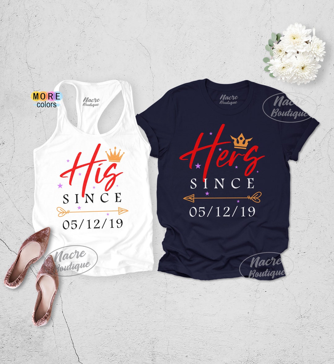 Camisas para l y para ella camisetas a juego para parejas juntos