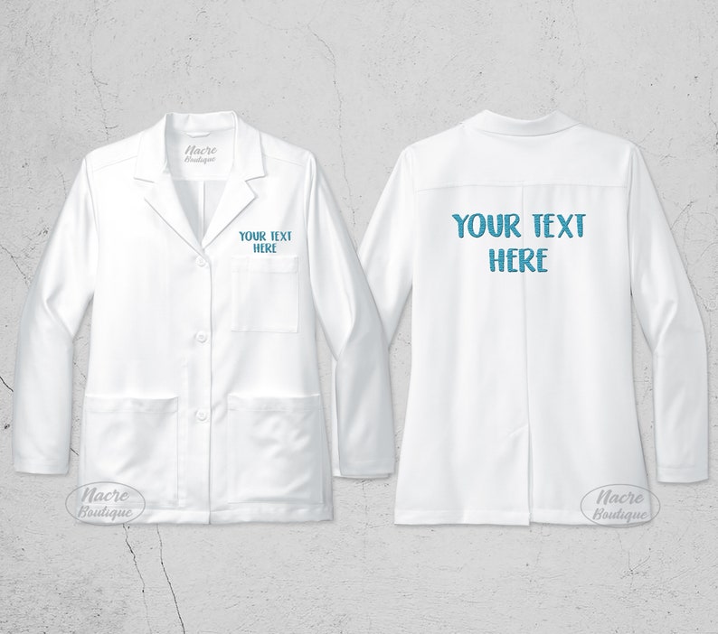 Custom Lab Coat Embroidered Medical Lab Coat Custom Womens Etsy