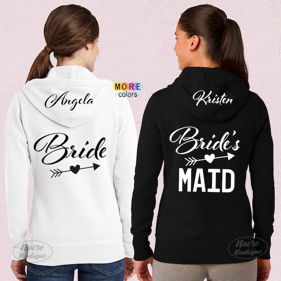 bride hoodie zip up