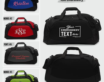 [GRAVER]★BASEBALL BLACK LOGO EMBROIDERY DUFFEL BAG Customized 29L Large Duffel Bag with IAFF Embroidery