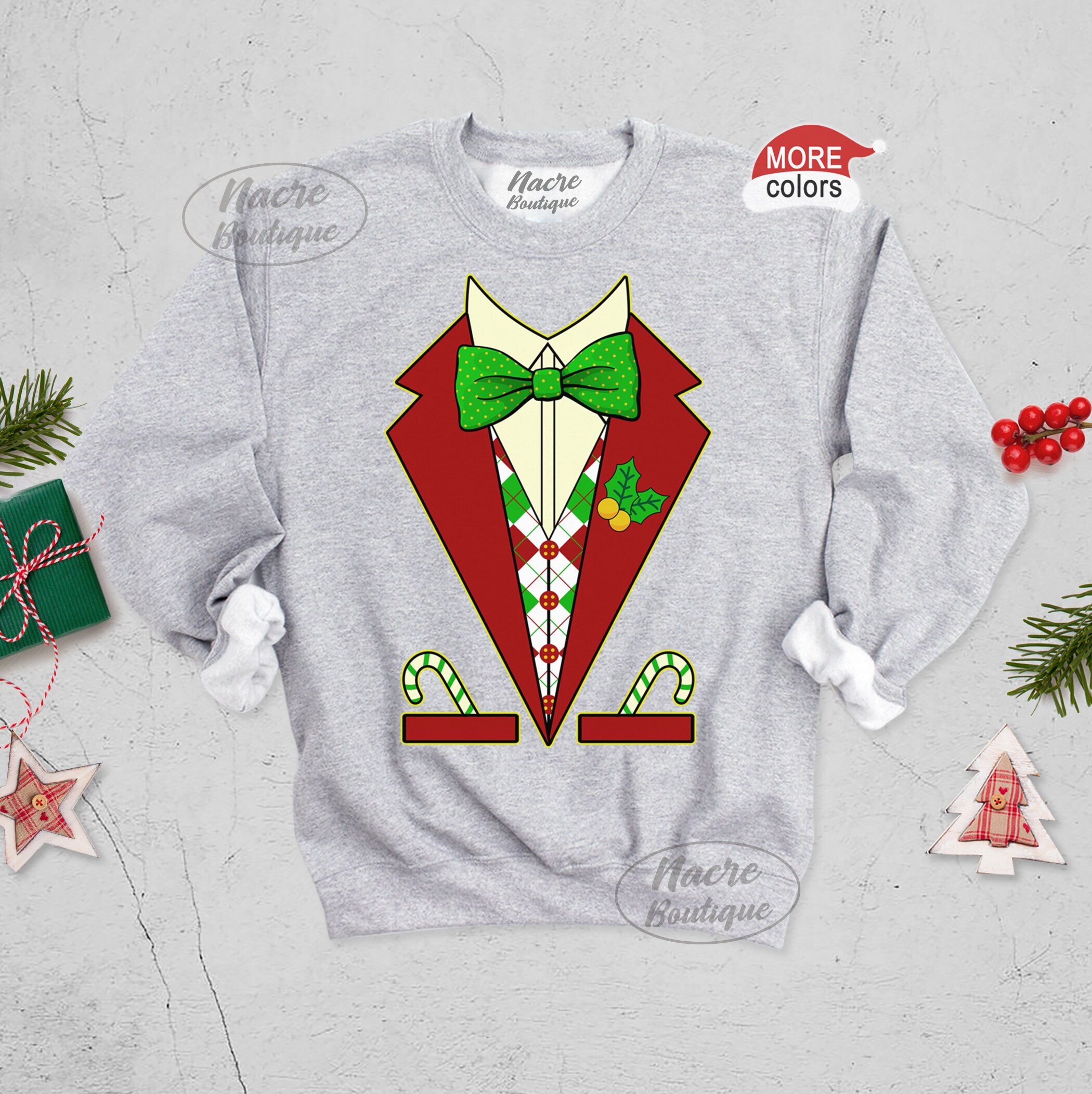 Tuxedo christmas best sale sweater