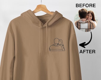 Custom Embroidered Hoodie, Custom Hoodies with your Text, Custom Embroidered Pullover, Customized Embroidery Hoodies, Custom Portrait Sweats