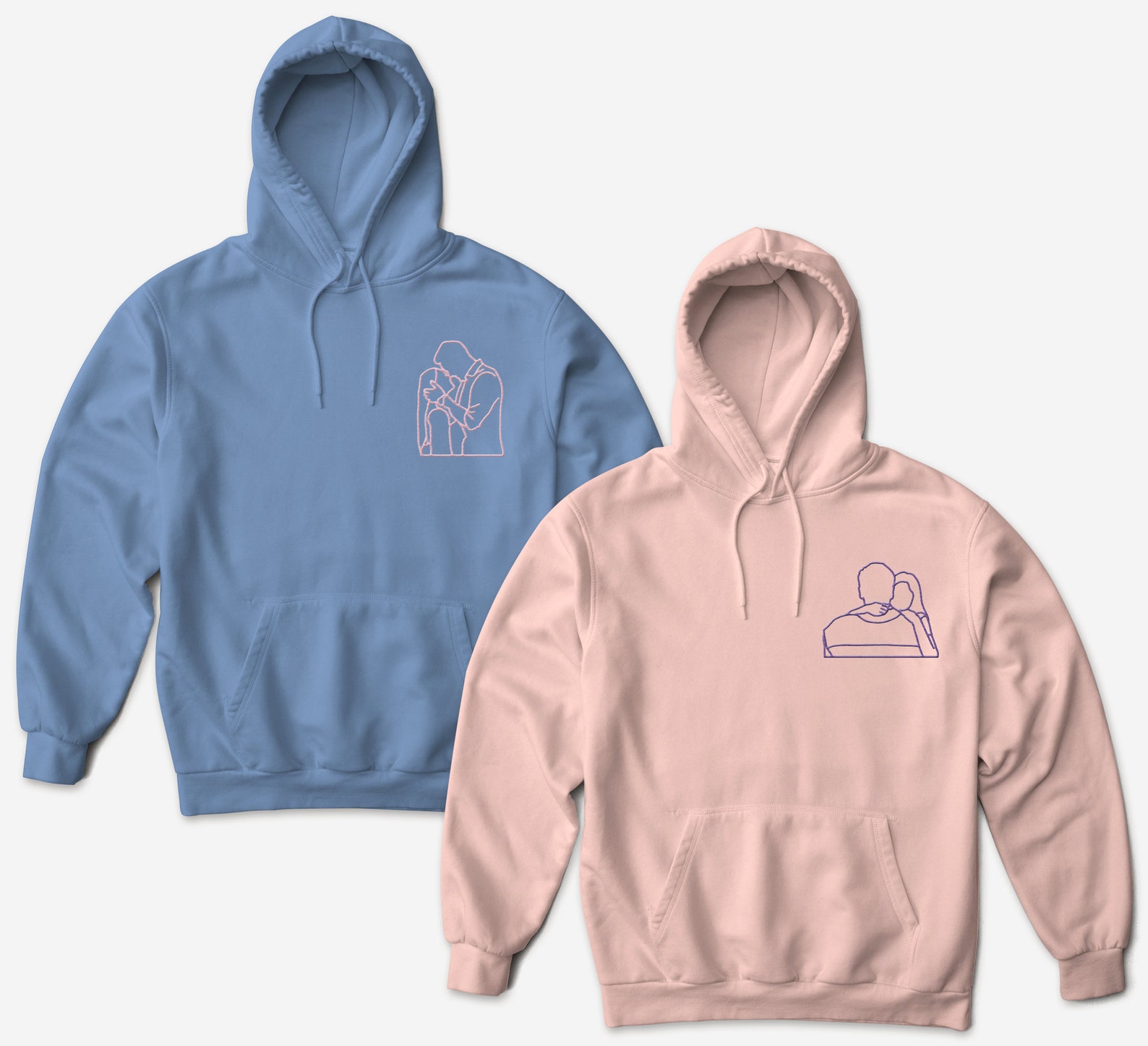 Custom Embroidered Hoodies Personalized With Your Photo Etsy