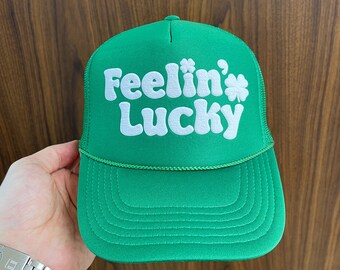 ??\'Feelin\' Lucky\' St Patrick’s Day Trucker Hat Embroidered  main image 3