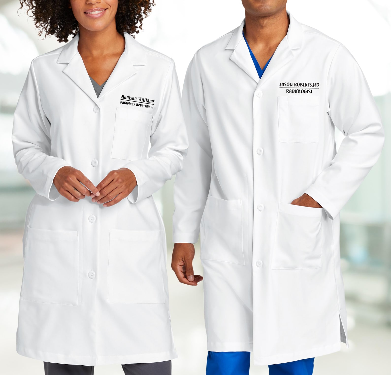 Embroidered Lab Coat Examples Personalized Embroidered Lab Coat, Custom Medical Jacket - Etsy