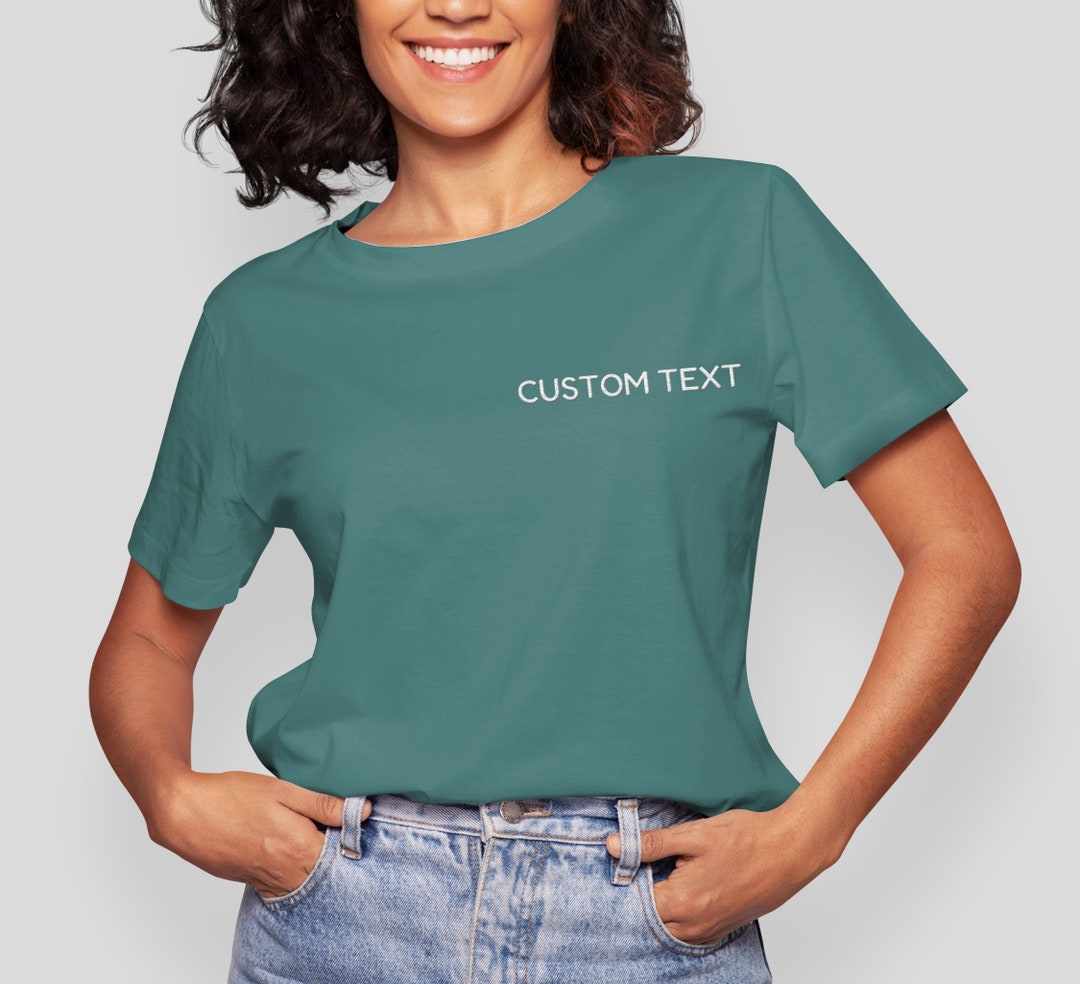 Custom Embroidered Shirt Custom Embroidery Shirt Custom Etsy