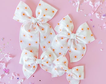 Summer Fable Sailor Hair Bow Pink Daisies