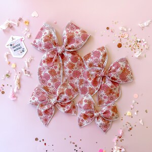 Fall Hair Bow Fall Flowers
