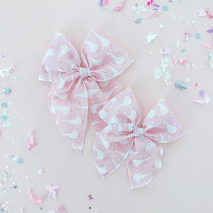 Easter Spring Fable Sailor Hair Bow Geese with Bunny Ears, crepe