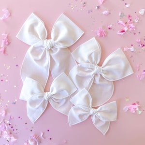 Hair Bow White