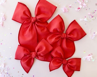 Hair Bow Red