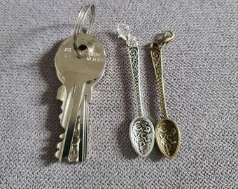 Purse lucky charm, wealth amulet, dollar spoon, money increase talisman, luck fob