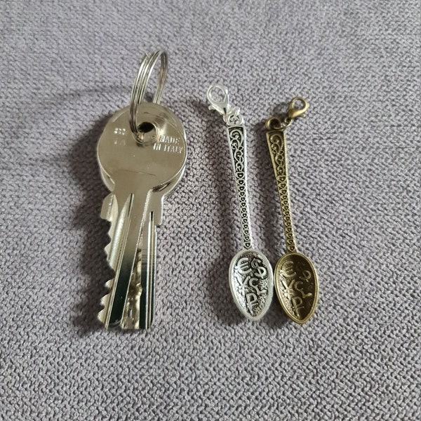 Purse lucky charm, wealth amulet, dollar spoon, money increase talisman, luck fob