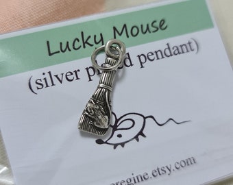 Glücksbringer, Maus Anhänger, Reichtum Amulett, Geldvermehrungstalisman