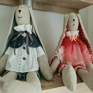 Tilda-pop, feestcadeau, interieurpop, lappenpop, handgemaakt cadeau
