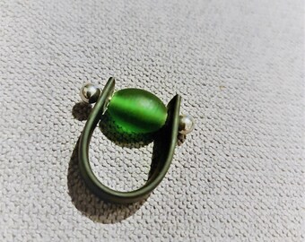 Bague noire, bague unique en son genre, bague DIY